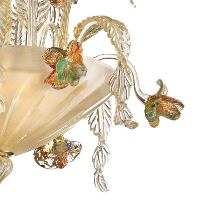Lampadario in vetro di Murano