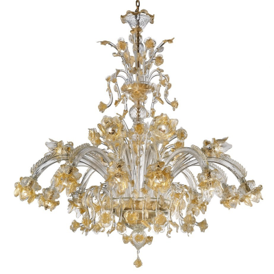 Lampadario in vetro di Murano