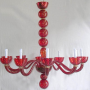 Perle bianche - Lampadario di Murano 8 luci