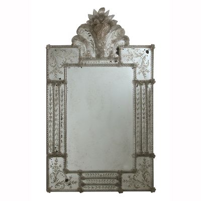 Pantalone - Specchio veneziano 80 x 100 H. [cm] - 31 x 39 H. [inches] Specchi veneziani