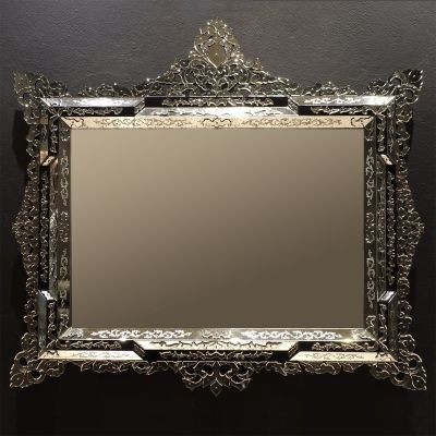 Tiepolo - Miroir vénitien 83 x 135 H. [cm] - 32 x 53 H. [inches] Miroirs vénitiens