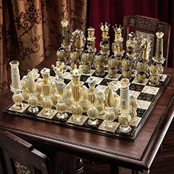 Chess in Murano glass