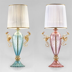  Lámparas de mesa Murano
