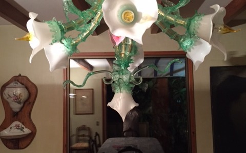 Calla Flower Murano chandelier